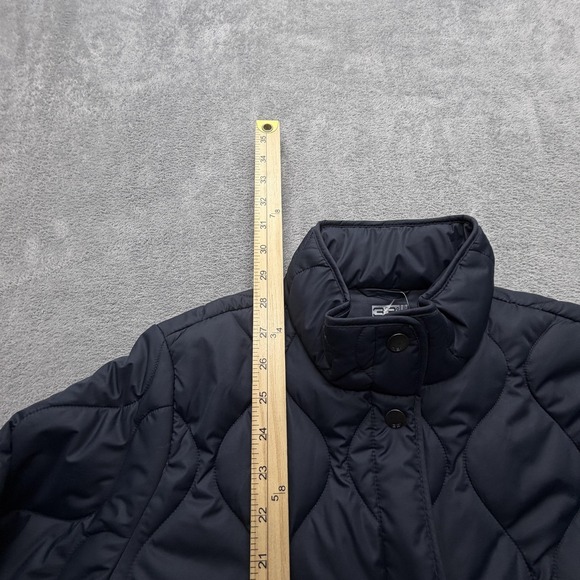 32 Degrees Heat Jacket Womens Small Black Quilted Snap Front Puffer Insulated - Picture 6 of 7